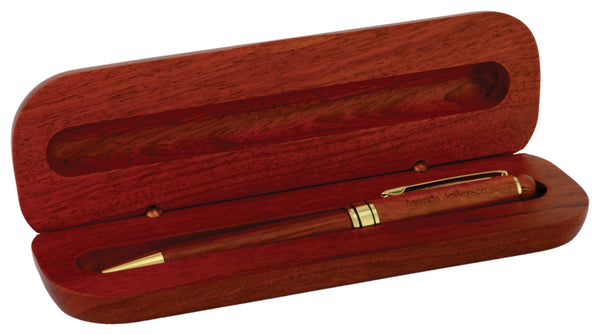 Rosewood Pen & Pencil Set - Single Cavity