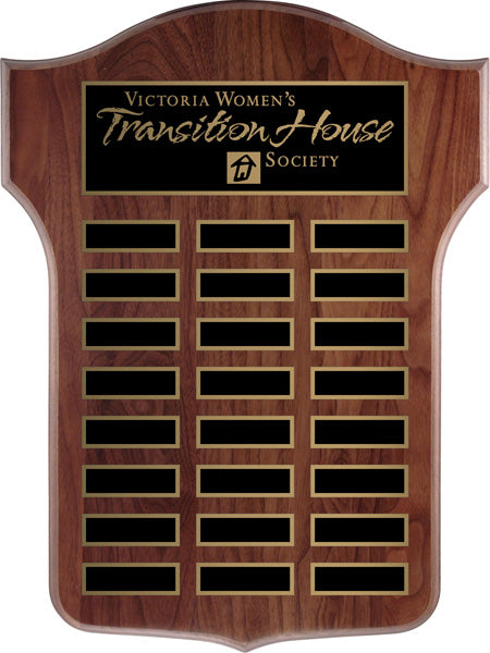 Thomas Annual Shield - 24 Plates 12”x 15”