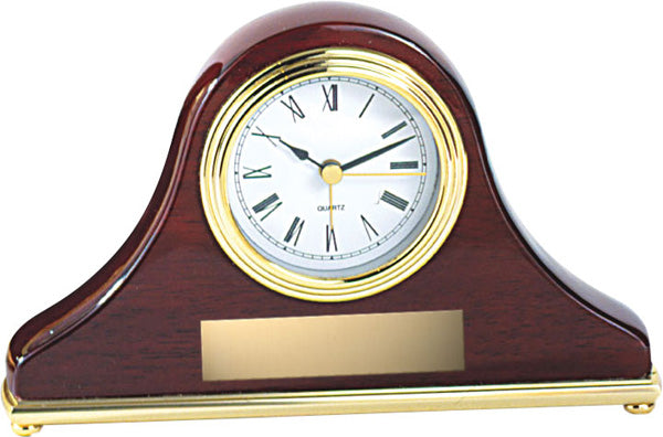 Rosewood Mantle Clock 7¾”x 4¾”x 1½”