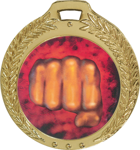 Wreath Medals - Bright Gold 1¾”