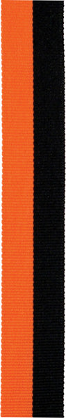 Neck Ribbons – Black/Orange 1½”x 32”