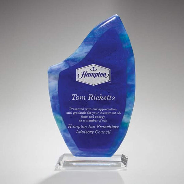 Domicile Award - Starfire/Blue 4"x6"