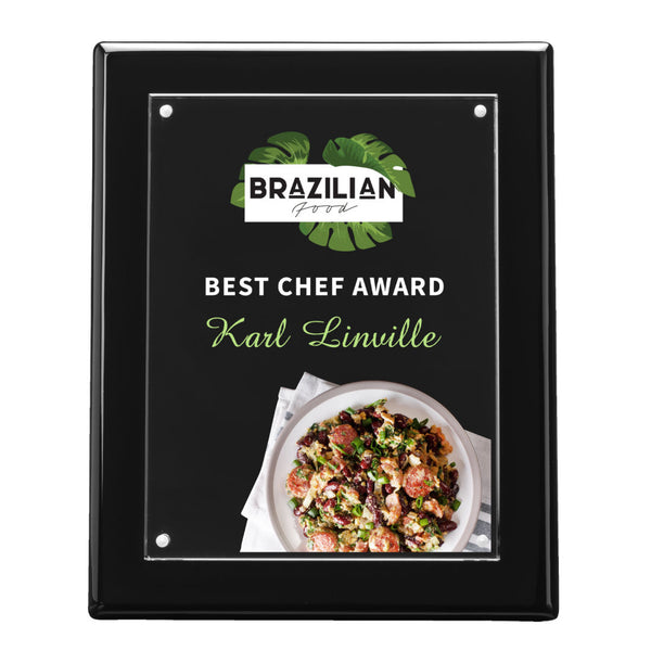 Gemstone on Starfire - 4" Amber