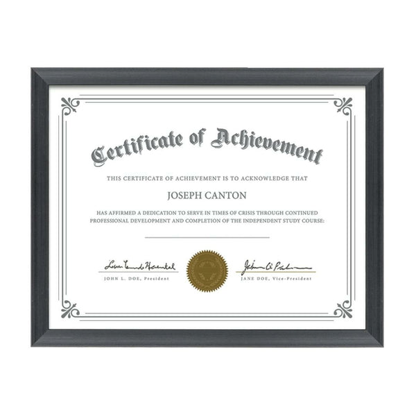 WGG! Calais Certificate Frame - Black 8½"x11"