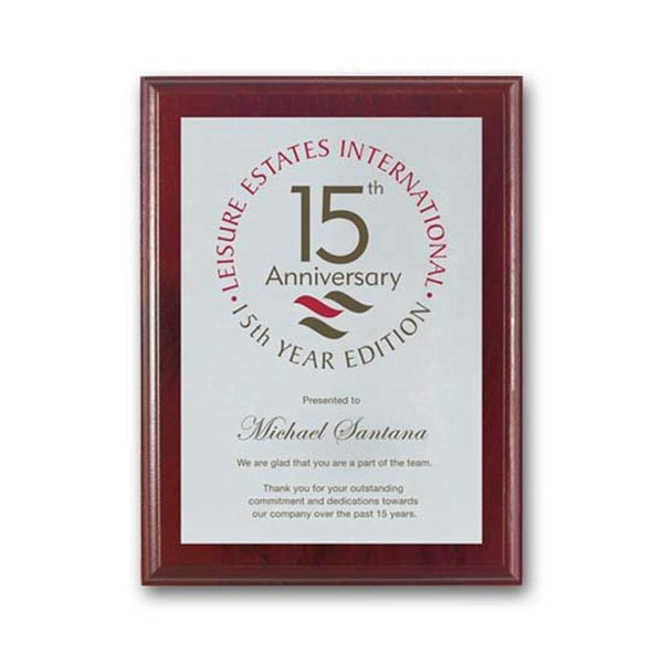 Screenprint Aluminum - Mahogany 9"x12"