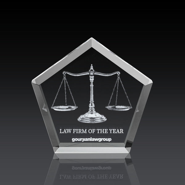 Tanner Award - Starfire/White 7"x7"