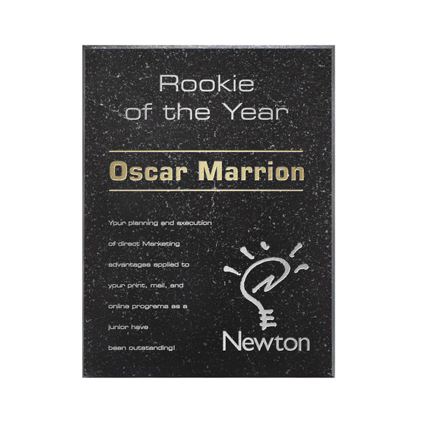 Omni VividPrint™ Metal Horiz - Black/Gold 12"x12"