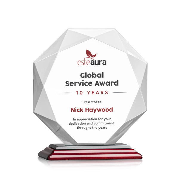 Baron Certificate TexEtch Vert - Mahogany/Silver 16½"x20"