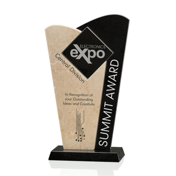 Santorini Award - Starfire/Amber 8¾"