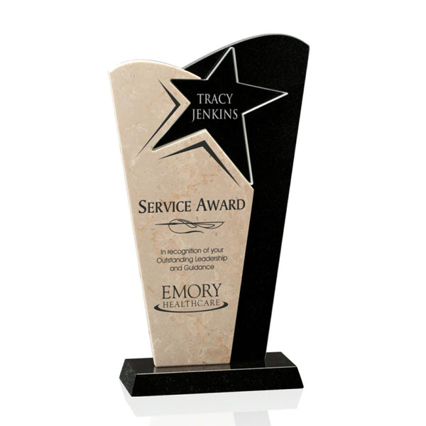 Santorini Award - Starfire/Green 8¾"