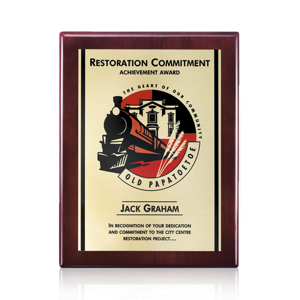 Marcana Globe Award - Green/Silver 3-1/8" Diam