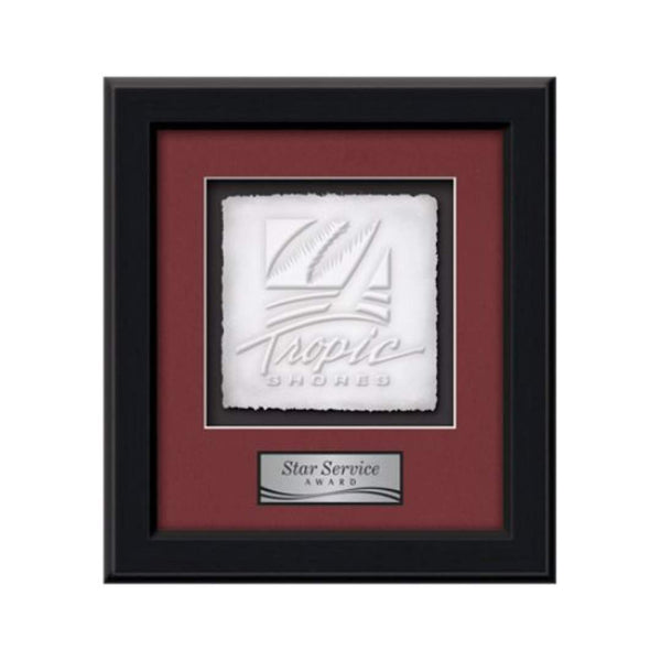 Wellington Award - Starfire/Black 9½"x8"