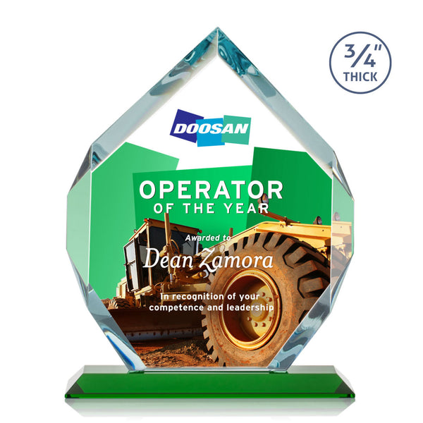 Ashfield Golf Award - Optical/Green 6"