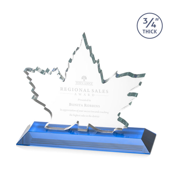 VividPrint™ Award - Norwood on Base/Blue 8¾"