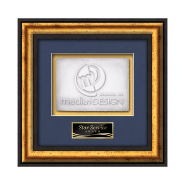 VividPrint™ Plaque - Gossamer Walnut/Silver 9"x12"