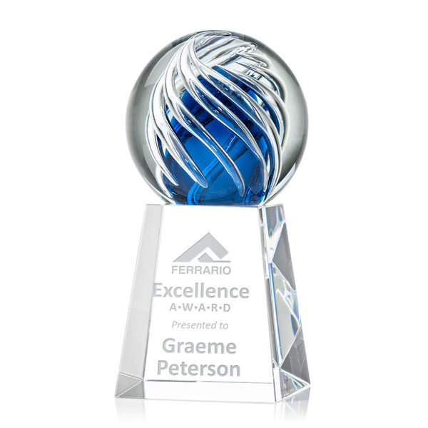 Fairmont Award - Starfire/Blue 10"x9"