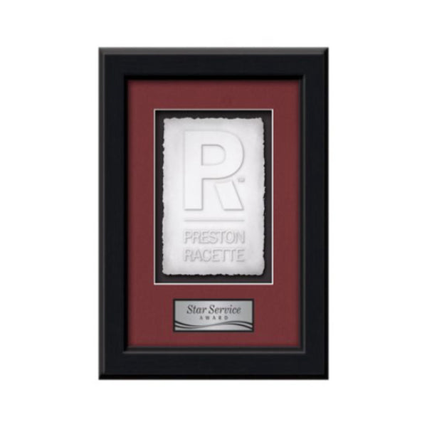 Wellington Award - Starfire/Blue 9½"x8"