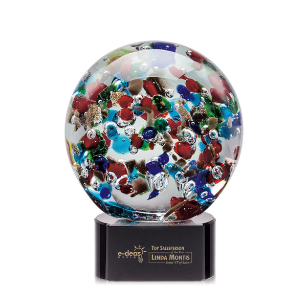 Dunwich Vase - Lead Crystal 8" Diam