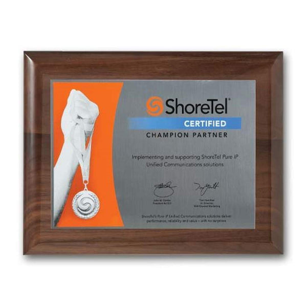 Screenprint Aluminum - Walnut Piano Finish 10½"x13"