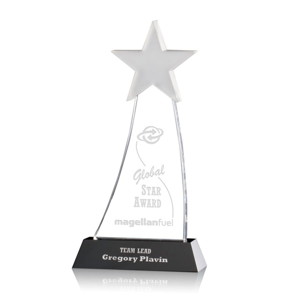 Luz Globe Award - Optical/Green/Gold 9"