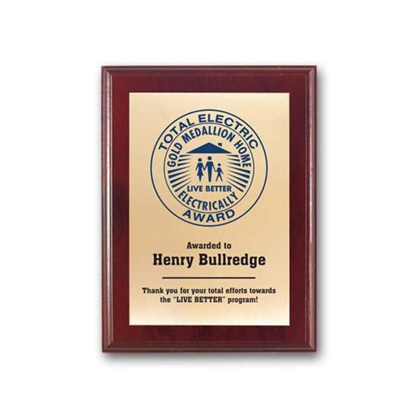 Screenprint Brass - Mahogany 7"x9"