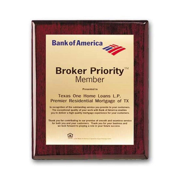 Screenprint Brass - Rosewood 9"x12"