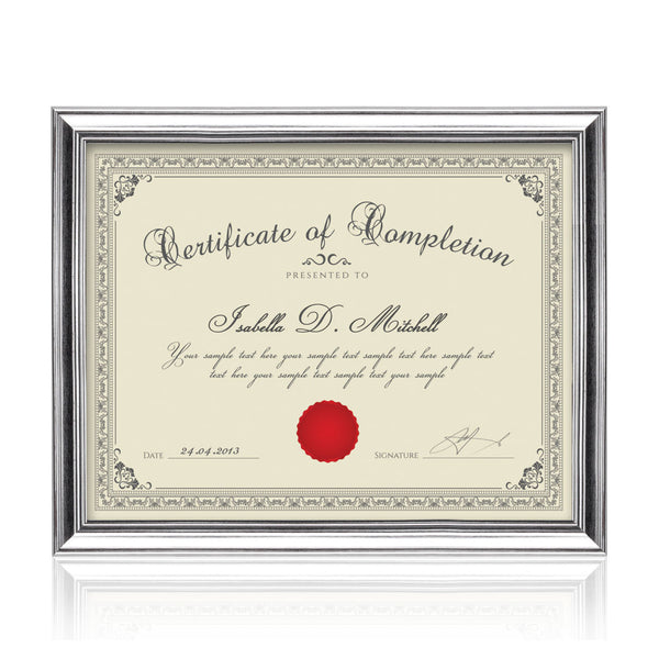 Ellison Certificate Frame - Silver 8½x11"